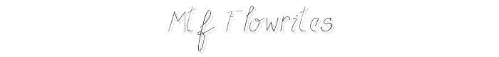 MTF Flowrites font